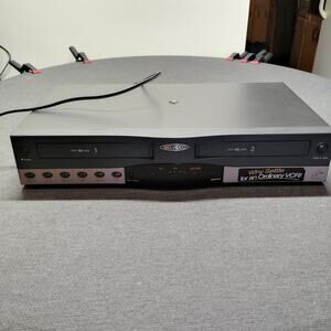 GoVideo DDV9550 Dual-Deck Hi-Fi VHS VCR Recorder Player Copier No Remote Parts